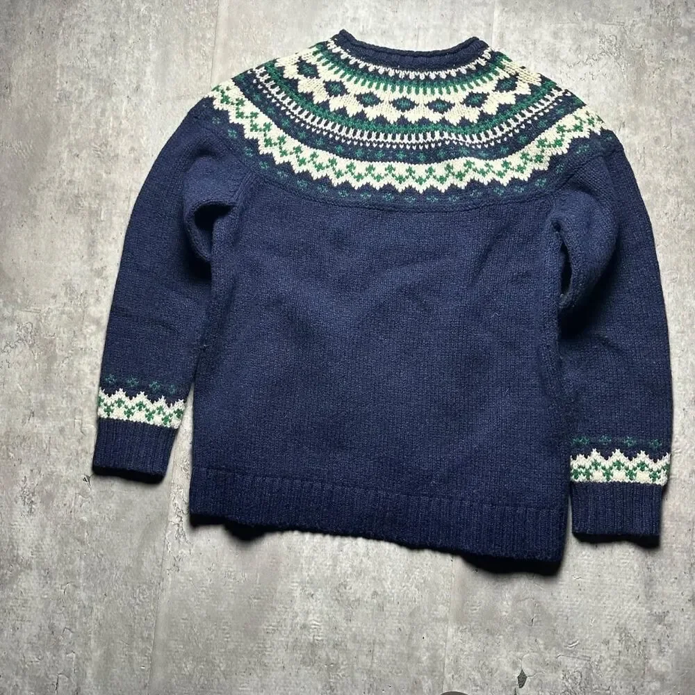 L.L. Bean yoke fair lambswool